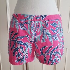 Lilly Pulitzer Pink and Blue Patterned Shorts